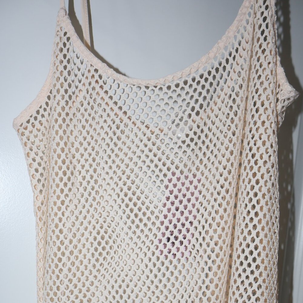 Wild Fable Cream Mesh Fringe Cover-Up Dress | Size S & L - Picture 10 of 10